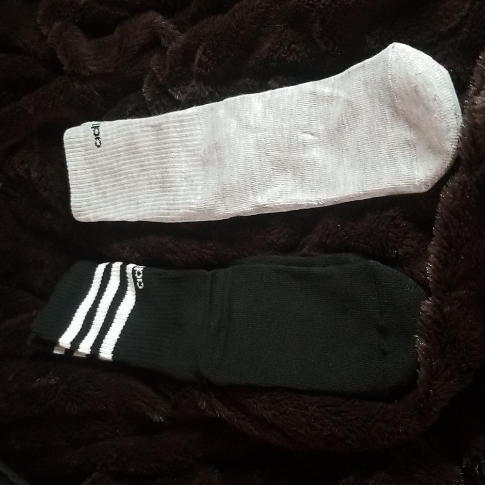 Adidas 3 pack crew socks sz. 5-10 black & gray - Picture 11 of 11